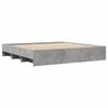 vidaXL Cadre de lit sans matelas gris b&eacute;ton 180x200 cm bois ing&eacute;nierie