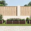 vidaXL Lit surélevé de jardin Marron 240x80x45 cm Acier galvanisé