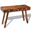 vidaXL Table console avec 3 tiroirs 76 cm Bois massif