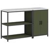 vidaXL Ensemble de rangement cuisine HATTEM 2 pc Vert olive