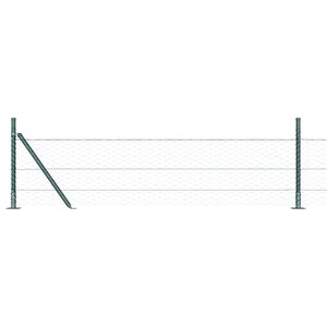 vidaXL Cl&ocirc;ture en fil soud&eacute; avec base en b&eacute;ton 25 x 0,5 m (L x H)