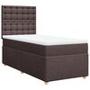 vidaXL Sommier &agrave; lattes de lit avec matelas Marron fonc&eacute; 90x190 cm
