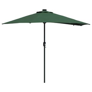 vidaXL Parasol de jardin Vert 294 x 150 x 223 cm Polyester et Acier