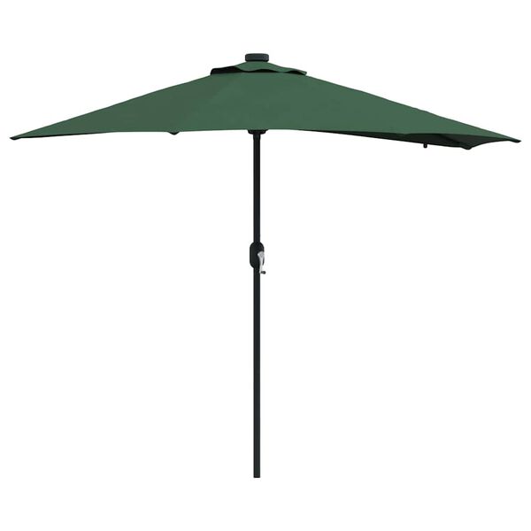 vidaXL Parasol de jardin Vert 294 x 150 x 223 cm Polyester et Acier
