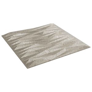 vidaXL Panneaux muraux 12 pc 50 x 50 cm B&eacute;ton Pierre Mousse XPS