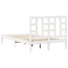 vidaXL Cadre de lit sans matelas blanc 120x200 cm bois massif