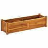 vidaXL Lit sur&eacute;lev&eacute; de jardin Bois d'acacia 100x30x25 cm