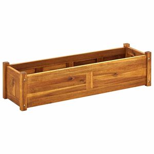 vidaXL Lit sur&eacute;lev&eacute; de jardin Bois d'acacia 100x30x25 cm