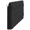 vidaXL Coussin de tête de lit noir 180 cm velours