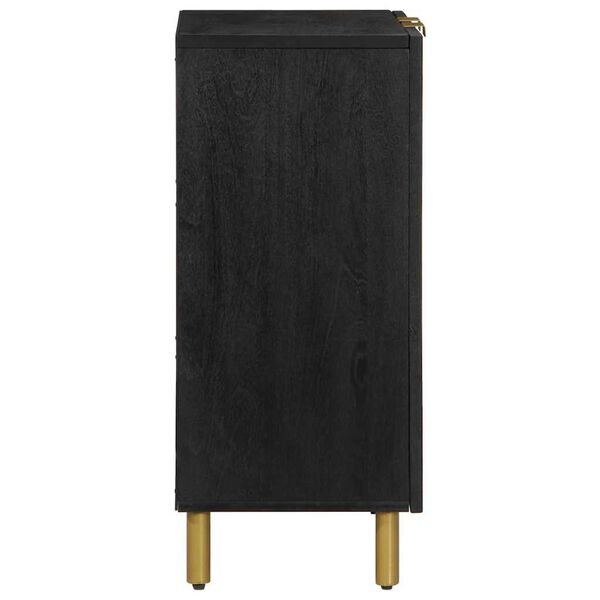 vidaXL Buffet noir 60x33x75 cm bois d'ing&eacute;nierie