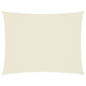 vidaXL Voile de parasol Tissu Oxford rectangulaire 4x6 m cr&egrave;me