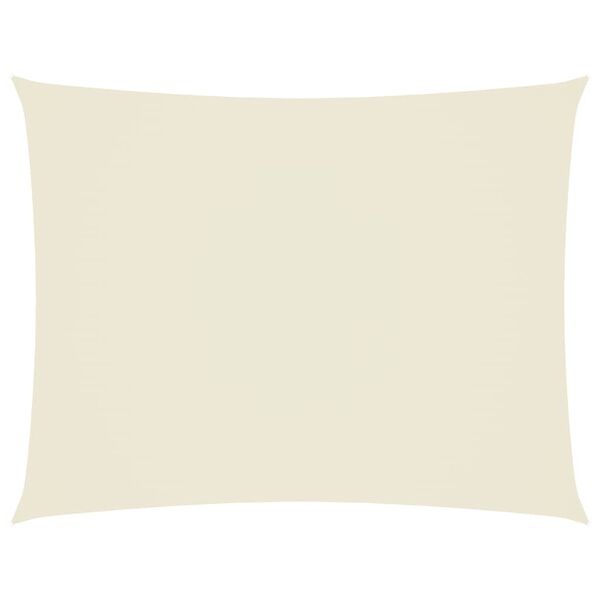 vidaXL Voile de parasol Tissu Oxford rectangulaire 4x6 m crème
