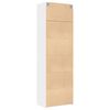 vidaXL Armoire de rangement blanc 70x42,5x225 cm bois d'ing&eacute;nierie