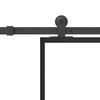 vidaXL Porte coulissante avec kit de quincaillerie 76x205 cm Verre ESG