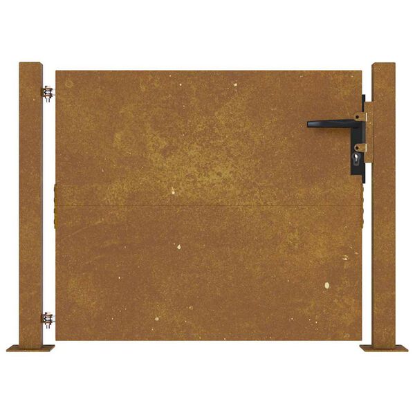 vidaXL Portail de jardin 100x100 cm en acier Corten