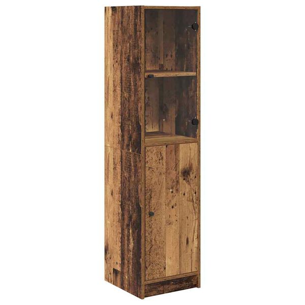 vidaXL Haut Armoire Bois Ancien 35 x 37 x 142 cm Bois d'ing&eacute;nierie