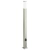 vidaXL Borne lumineuse avec sortie 110 cm en acier inoxydable IP44