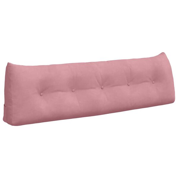 vidaXL Coussin de Dos Rose 160 x 24 x 50 cm Velours