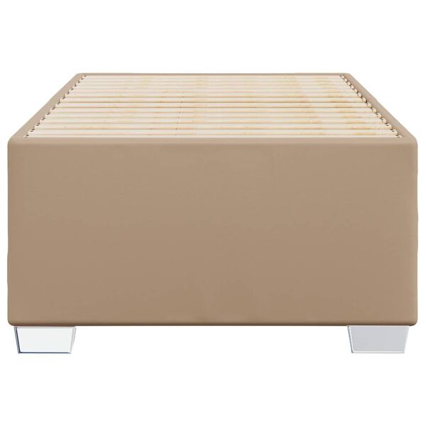 vidaXL Cadre de lit sans matelas cappuccino 90x200 cm similicuir