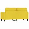 vidaXL Canap&eacute; &agrave; 2 places Jaune clair 140 cm Tissu