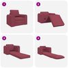 vidaXL Canap&eacute;-Lit Bordeaux 98 x 71 x 83 cm tissu