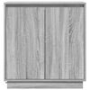 vidaXL Buffet LED Gris Sonoma 71 x 34,5 x 75 cm Bois d'ing&eacute;nierie