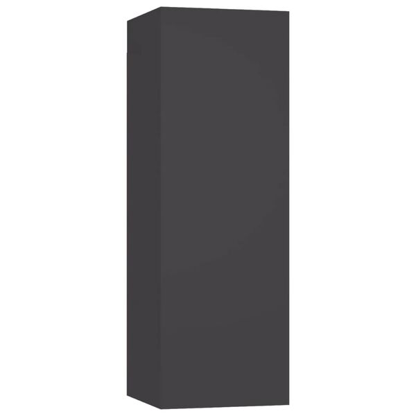 vidaXL Ensemble de meubles TV 5 pcs Gris Bois d&rsquo;ing&eacute;nierie