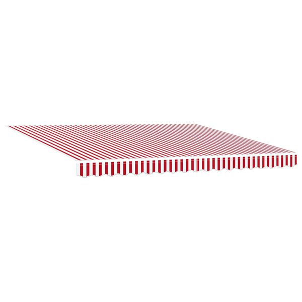 vidaXL Auvent Rétractable Rouge et Blanc 400 × 300 cm