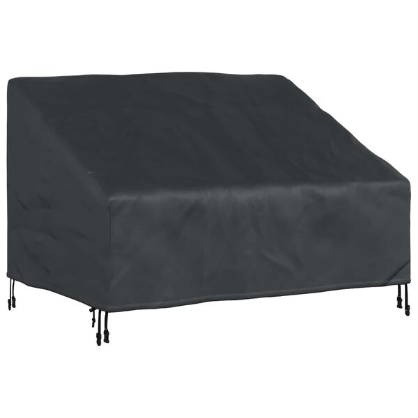 vidaXL Housse de banc de jardin 130 x 95 x 40 / 80 cm Tissu Oxford 210D
