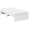 vidaXL Lit de jour avec matelas blanc 90x200 cm bois de pin massif