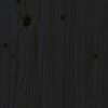vidaXL Cadre de lit Bois de pin massif 180x200 cm Noir Super King