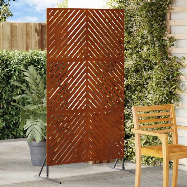 vidaXL &Eacute;cran de confidentialit&eacute; Gris 100 x 50 x 180 cm Acier