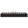 vidaXL Lit de Rangement avec matelas Noir 90 x 190 cm Faux cuir