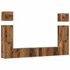 vidaXL Ensemble de meuble TV mural 6 pcs vieux bois bois d'ing&eacute;nierie