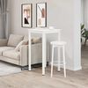 vidaXL Table de bar Blanc 60 x 60 x 105 cm Bois de pin massif