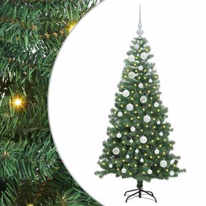 vidaXL Sapin de No&euml;l avec 150 LED avec support Vert 120 cm PVC