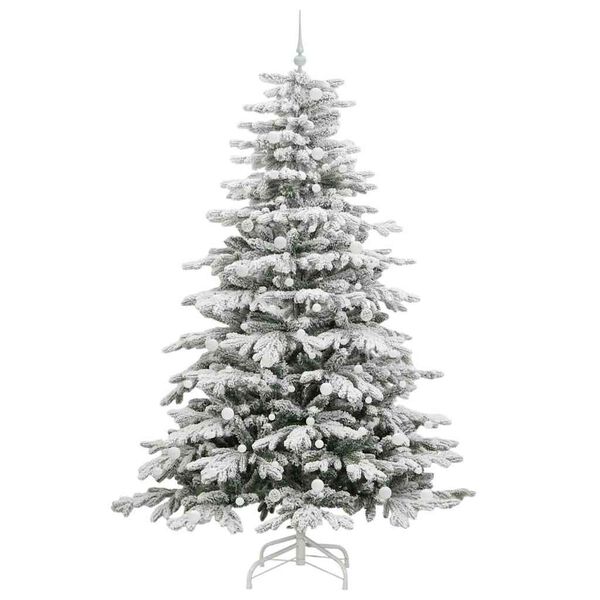 vidaXL Sapin de No&euml;l Artificiel &agrave; Branches Articul&eacute;es Blanc 240 cm