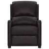 vidaXL Fauteuil de massage Noir Similicuir brillant
