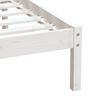 vidaXL Cadre de lit sans matelas blanc bois massif