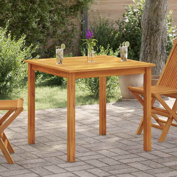 vidaXL Table de jardin 85x85x74 cm Bois d'acacia massif
