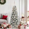 vidaXL Sapin de No&euml;l artificiel avec 150 LED avec support Blanc 150 cm