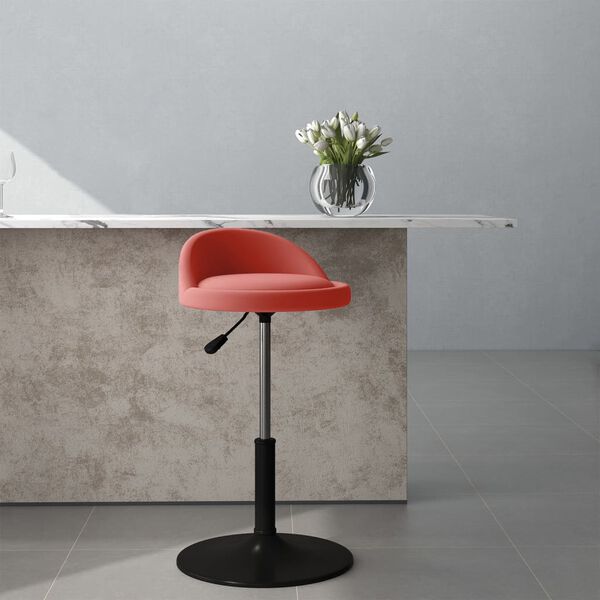 vidaXL Chaise pivotante de salle &agrave; manger Rose Velours