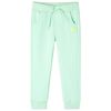 Pantalon de surv&ecirc;tement pour enfants vert vif 128