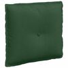 vidaXL Coussin de Dos Vert Jungle 50 x 45 cm Tissu en velours c&ocirc;tel&eacute;