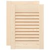 vidaXL Portes d'armoire &agrave; persiennes 2 pcs 39,5x29,5 cm pin massif
