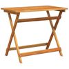 vidaXL Table de Jardin Marron 90 x 55 x 75 cm Bois d'Acacia Massif