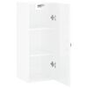 vidaXL Armoire murale blanc brillant 34,5x34x90 cm
