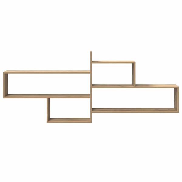 vidaXL Étagère murale chêne artisanal 167,5x18x68 cm bois ingénierie