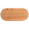 vidaXL Table &agrave; manger 220x100x74 cm bois de ch&ecirc;ne massif ovale