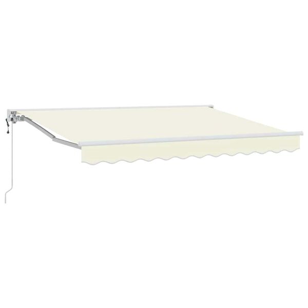 vidaXL Auvent R&eacute;tractable Cr&egrave;me 300 x 200 cm Polyester et m&eacute;tal